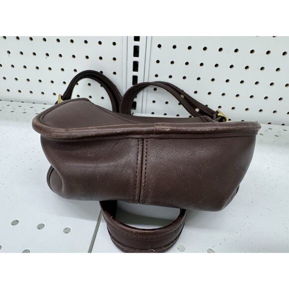 VINTAGE y2k COACH LEGACY SMALL FLAP CROSSBODY Brown LEATHER #9965 (pu100thrift - Picture 5 of 8